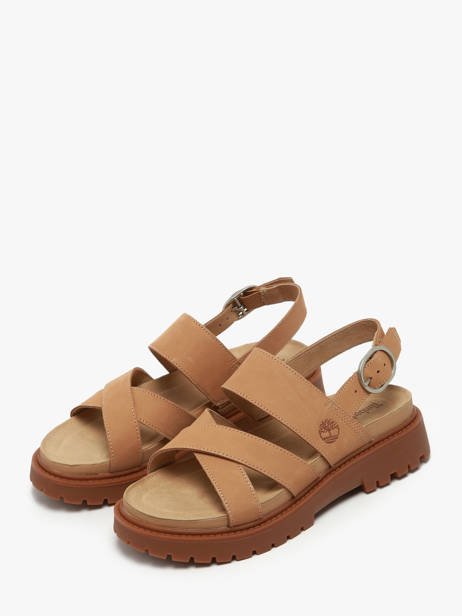 Sandalen Uit Leder Timberland Bruin women 61T4EN31 ander zicht 1